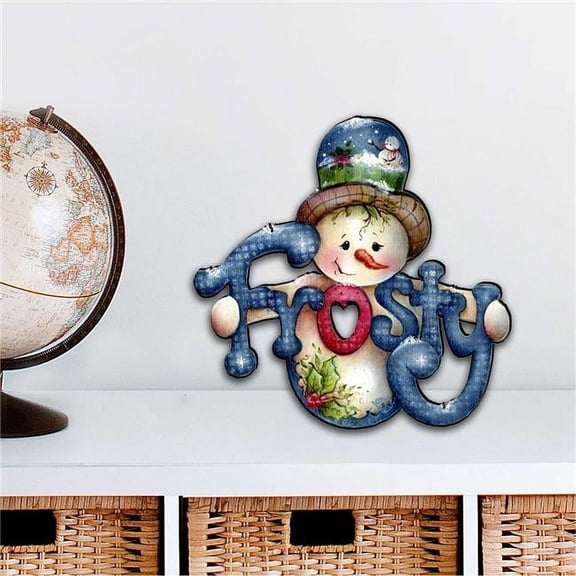 12 x 9 in. Frosty Christmas Outdoor Decor Large Ornaments