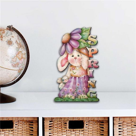 12 x 9 in. Spring Bunny Easter Outdoor Decor Large Ornaments