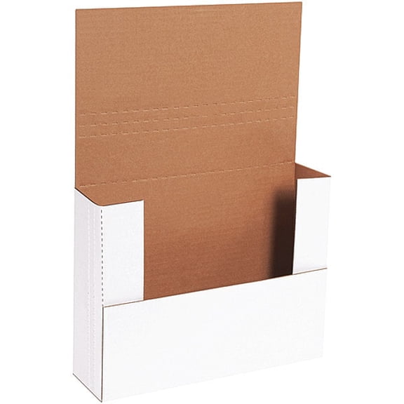 Easy-Fold Mailers, 12" x 9" x 3", White, 50/Bundle (M12932BF)