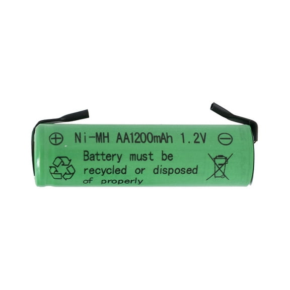 12 x AA NiMH Batteries with Tabs (1200 mAh)