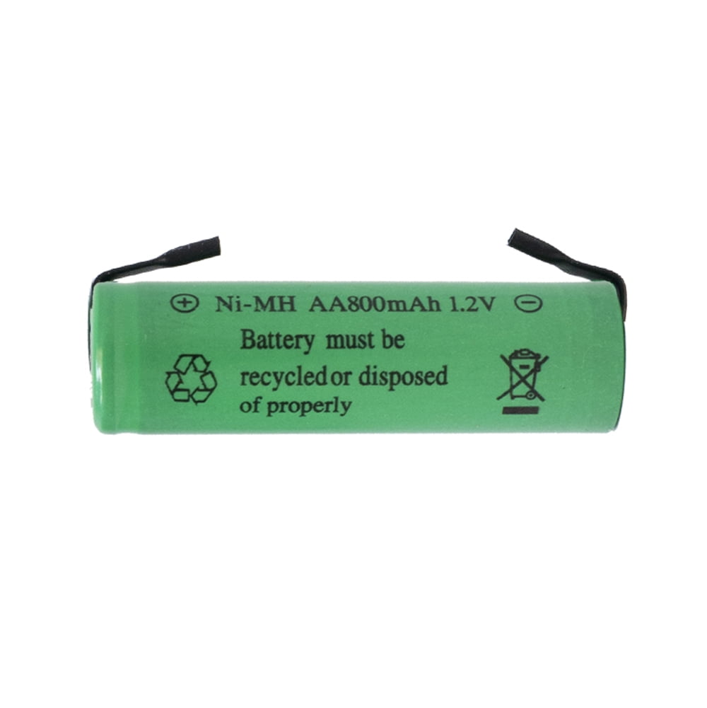 12 x AA NiMH Rechargeable Batteries with Tabs (800 mAh)