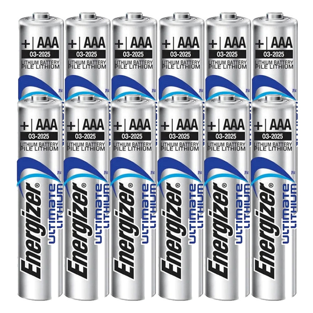 12 x AAA Energizer Ultimate Lithium (L92) Batteries