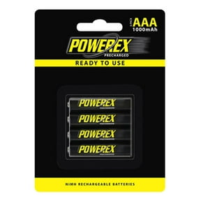 12 x AAA NiMH Powerex PRO Rechargeable Batteries (1000 mAh)