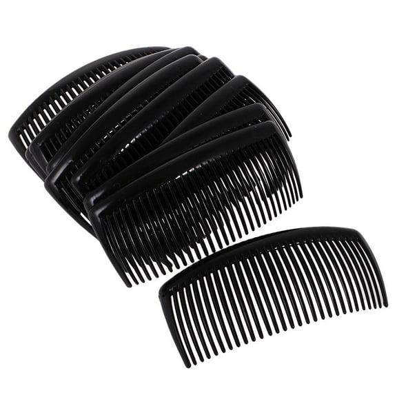 12 x Black Large Hair Clips Side Combs Pin Hair Accessory 11 x 4.5cm