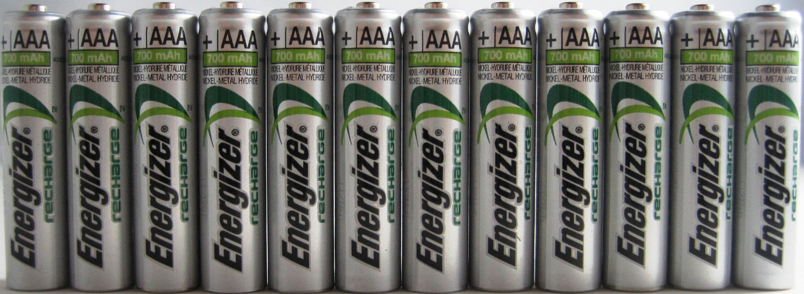 12 x New Energizer AAA Rechargeable NiMH Battery 800 mAh 1.2V