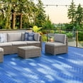 12" x 12" Plastic Interlocking Tiles, 44 Patio Tiles, Wave Pattern