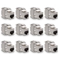 thumbnail image 1 of 12 x Shielded Keystone Module Jacks-silver, 1 of 6