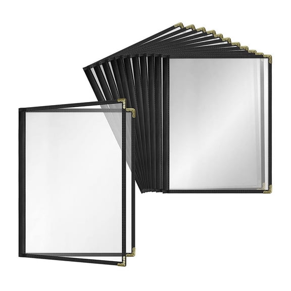12 x menu covers-Transparent