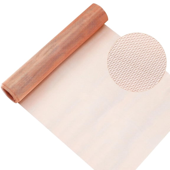 12"x10ft 40 Mesh Pure Copper Screen Roll - 99.9% Copper, Ideal for Grounding/Filters/Crafts/Window Protection, Durable for DIYers