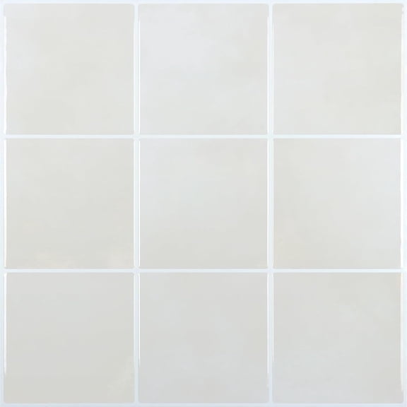 12''x12'' 6 Sheets White  Peel and Stick Backsplash for Kitchen Subway Design Stick  Tile Self Adhesive Removable Wall Tile for Bedroom Living Room Square White Grout Vinyl  Splash