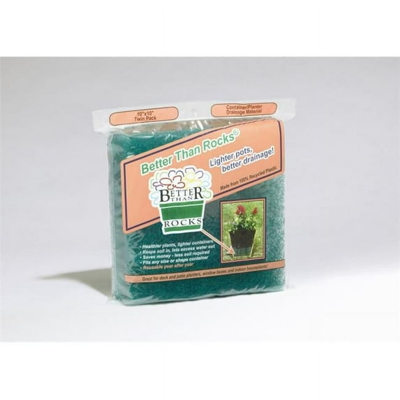 Archovations 12" x12" Square Plastic Solid Gardening Drainage Solution Reusable (2 Count)