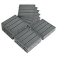thumbnail image 1 of 12"x12" Interlocking Deck Tiles, 27Pcs Square Plastic Outdoor Flooring for Backyard Garden Deck Poolside, All-Weather & Waterproof Patio Flooring, Checker-Dark Brown, 1 of 5