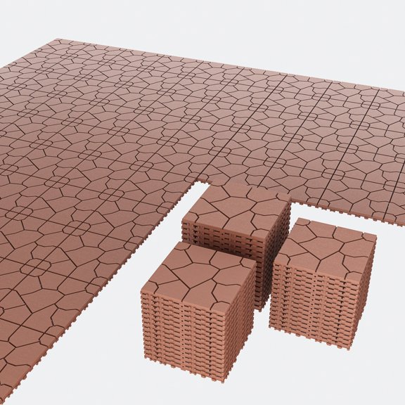 12"x12" Interlocking Deck Tiles,Floor Tiles,Floor Tiles,Non-Slip Waterproof Plastic Paver Tiles for Patio,Backyard,Easy Snap