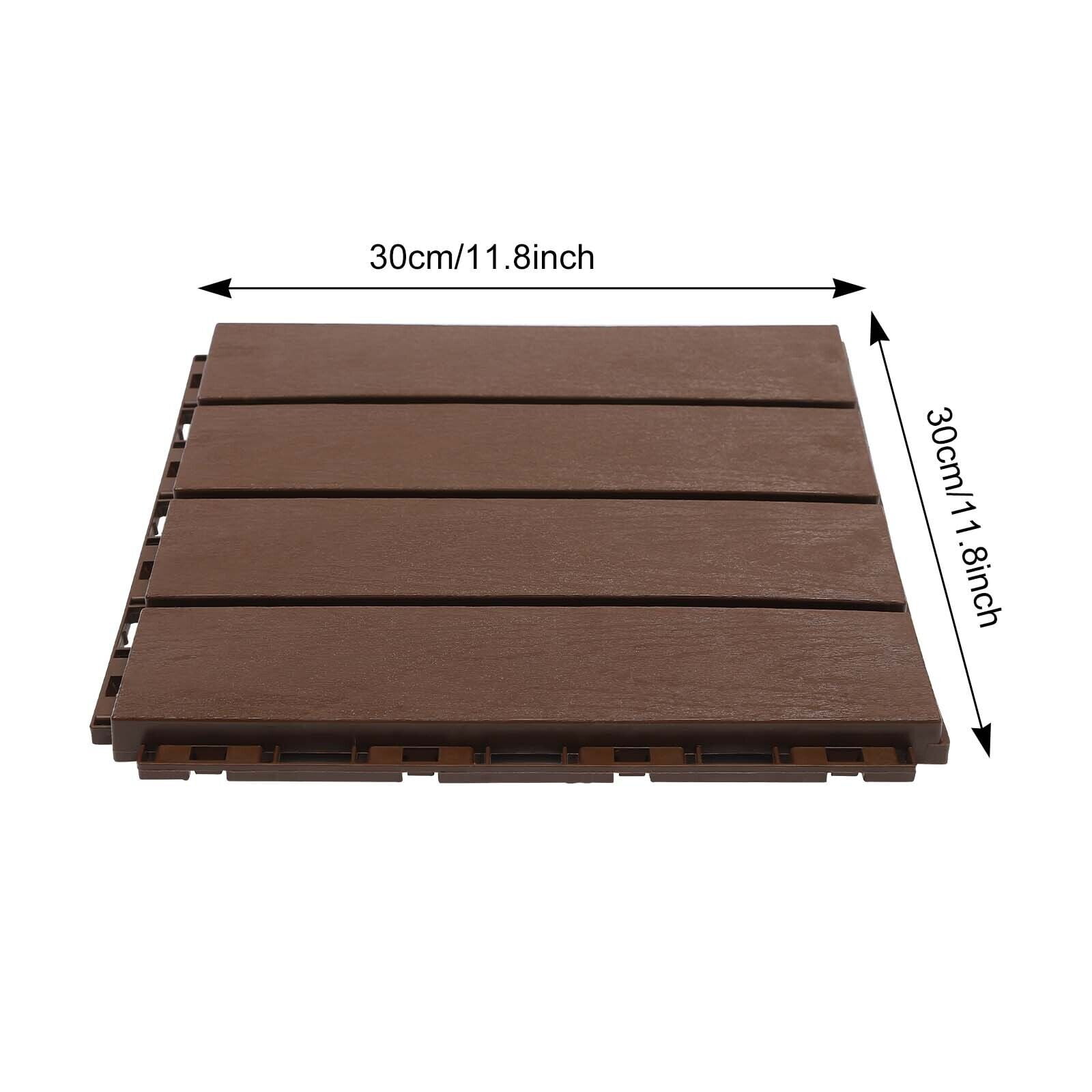 12"x12" Outdoor Flooring Pavers Tiles Interlocking Deck Tiles Anti-slip ...