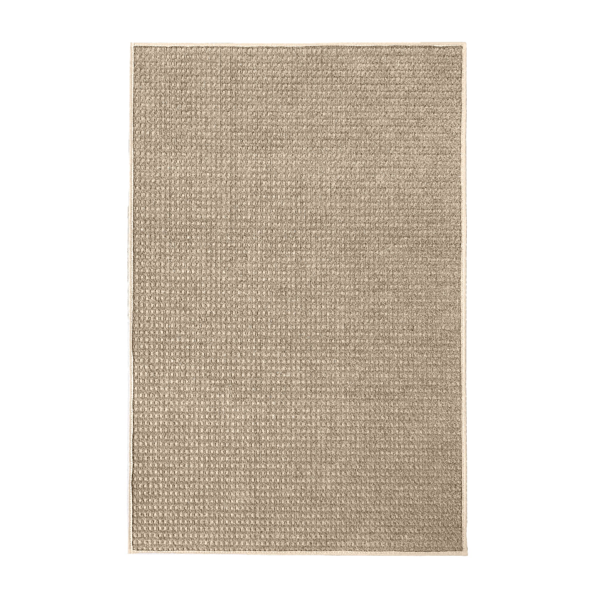 12'x12' Soft and Durable Interlace Indoor - Outdoor Area Rugs Lightweight and Flexible for Easy Cleaning and Transport (Color: Taupe)