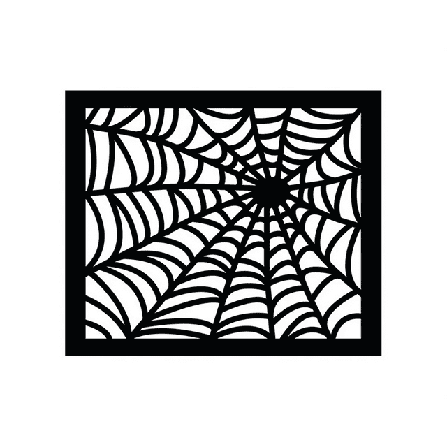 12"x14" Spooky Gothic Air Return Vent Cover in Spider  Design Cast