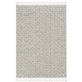 thumbnail image 1 of 12'x15' Ivory Grey Machine Woven Diamond Pattern With Fringe Indoor Area Rug, 1 of 2