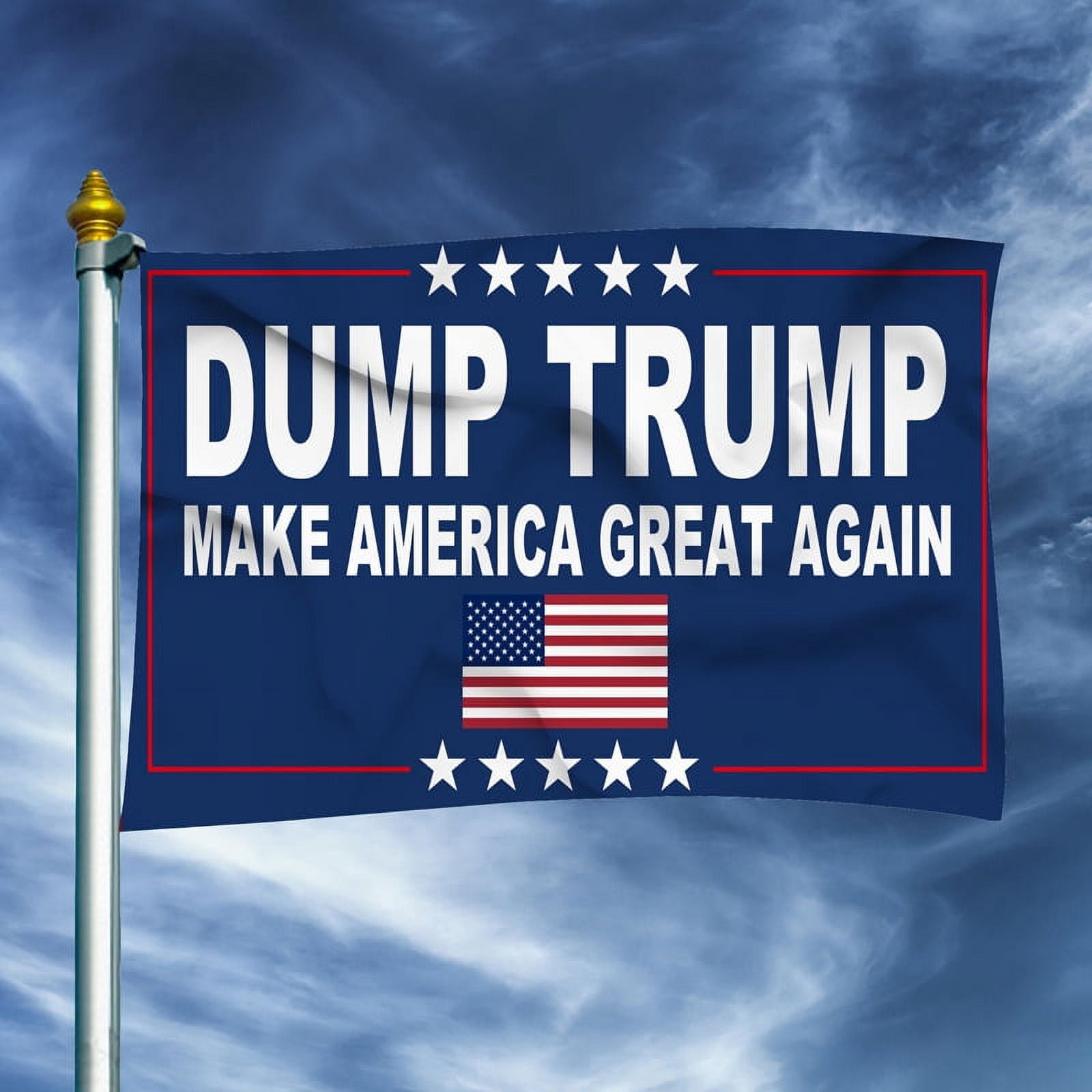 Premium 3x5FT 2024 Donald Trump Save America Again Bandiera BLU - Foto 4