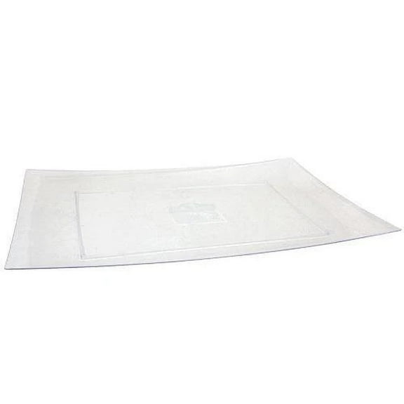 Premium Rectangles 12X18" Clear Tray – Disposable, Durable, and Versatile Serveware, Disposable Party Plates for Birthdays, BBQs, Picnics & Events (6)
