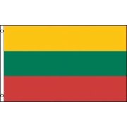 12"x18" Country of Lithuania Boat Motorcycle Flag Brass Grommets Premium Vivid Color and UV Fade Best Garden Outdor Resistant Canvas Header and Polyester Material Flag