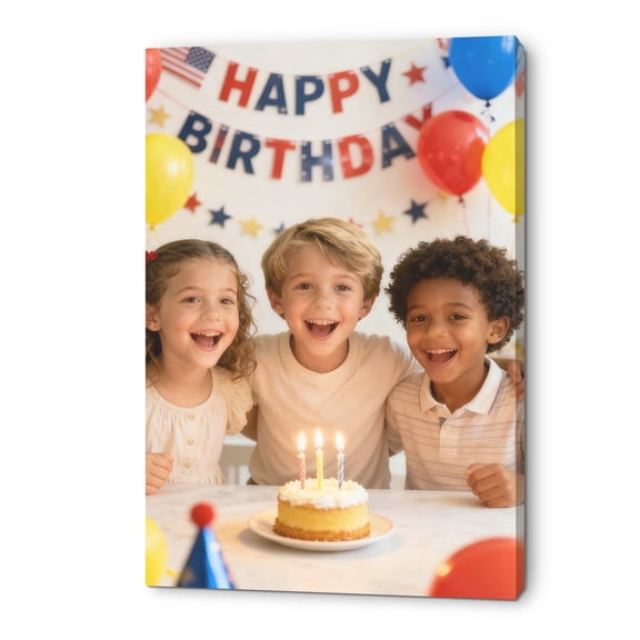 12"x18" Custom Canvas Print - Perfect Christmas & Mother's Day Gift (Please send photos to customer service after placing an order)