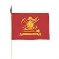12"x18" LOYAL TO OUR DUTY POLYCOTTON FLAG - MOUNTED ON A STAFF