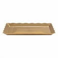 thumbnail image 1 of 12"x18" Wave Gold Rectangle Tray - Large Disposable Serving Tray for Parties Catering Events Snacks Appetizers Dips Portion Control Food Presentation Party Tableware (6), 1 of 1