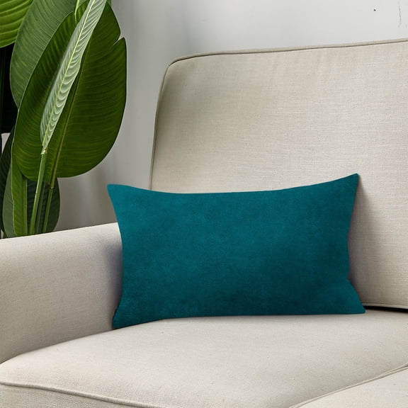 12''x20'' Luxe Velvet Lumbar Pillow | 9 Colors – Soft & Elegant Solid Design | Modern Couch, Bed & Chair Accent | Insert Included