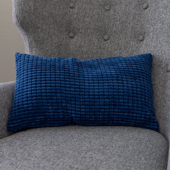 12''x20'' Soft Chenille Dot Throw Pillow | 8 Colors – Plush Textured Design | Cozy Modern Lumbar Accent | Insert Included