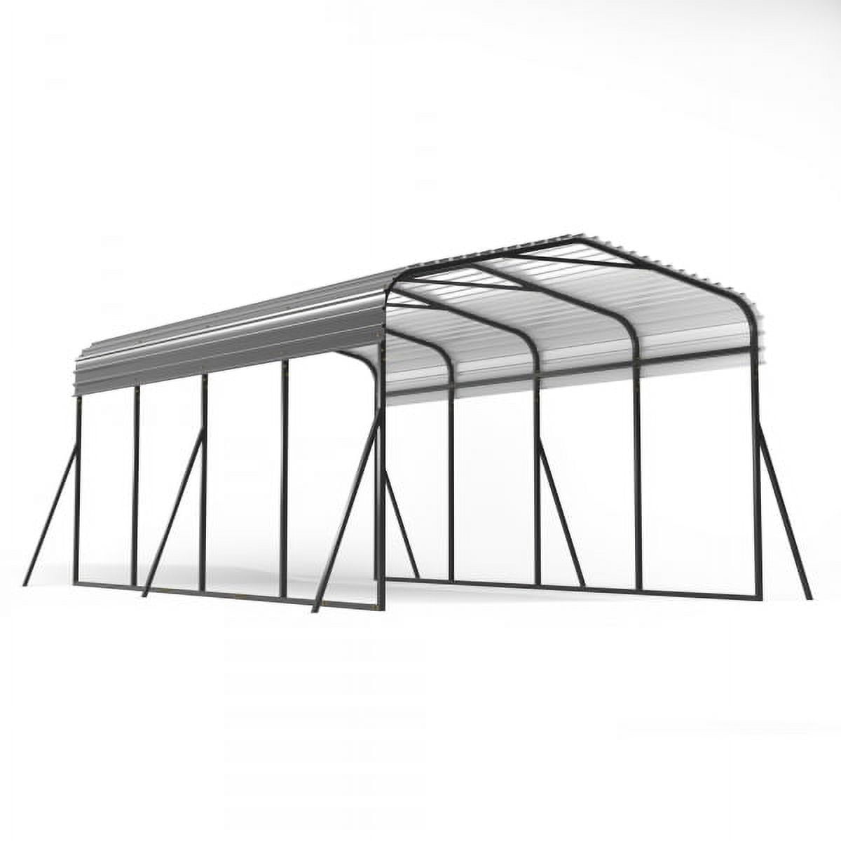 12'x20'ft Outdoor Heavy-duty Carport for Backyard, Black