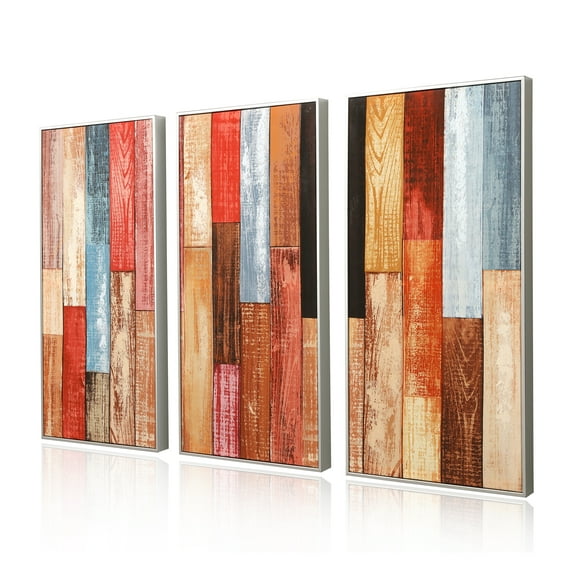 12"x24" Set of 3 Canvas Wall Art Modern Home Decorations Print Painting -Line