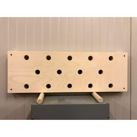 12"x34" Horizontal Climbing Pegboard