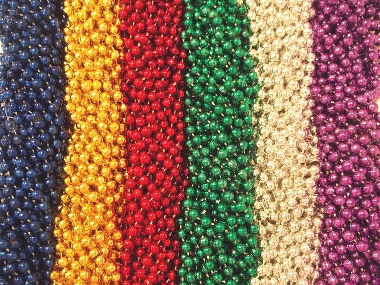 MGMB 120 (10 Dozen) Mardi Gras Beads Carnival Parade Necklaces Lot Party Favors