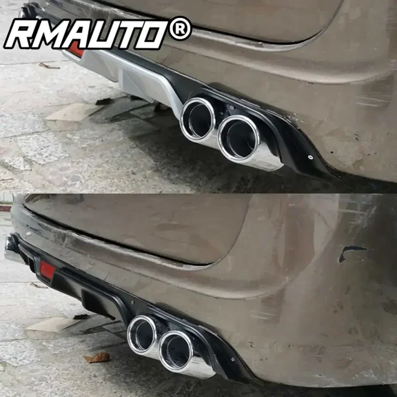 120/128 Universal Car Rear Bumper Diffuser Lip Trunk Rear Diffuser Protector Canard For Audi For KIA For BMW For Benz Body Kit