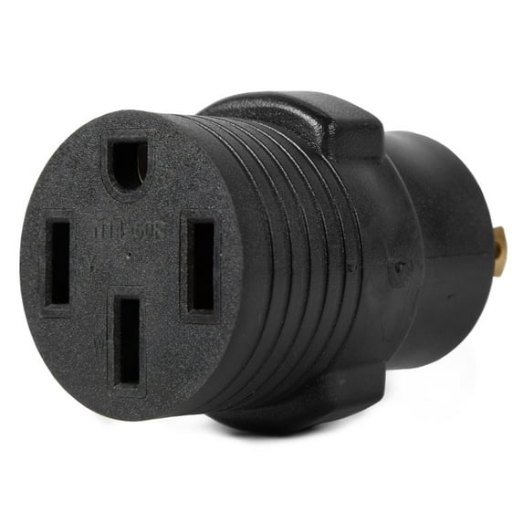120/240V 30-Amp 7200-Watt Generator to RV, Transfer-Switch, or EV Adapter, NEMA L14-30P 4-Prong Locking Plug to NEMA 14-50R RV-Ready Outlet (GNA450)