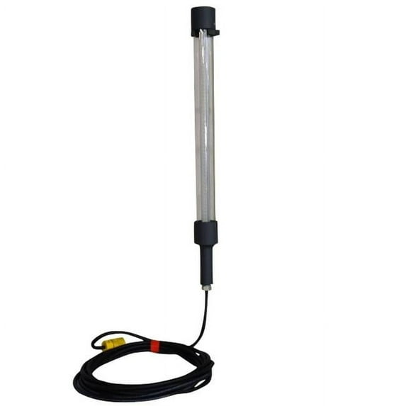 120 - 277V AC 14 watt LED Drop Light & Task Light with Hanging Hooks, 25 ft. Cord & 3 ft. Tube, LED Shelter Light