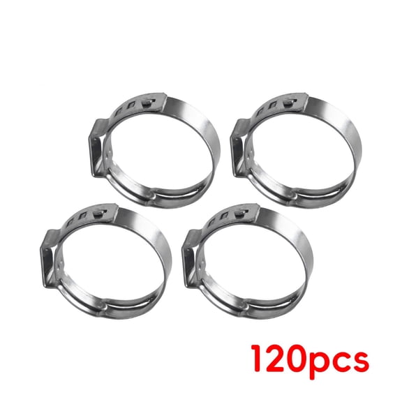 120 3/4''PEX Clamp Cinch Rings Crimp Pinch Fittings Stainless Steel for Pex Pipe
