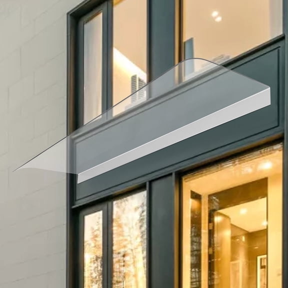 120*38.7cm Door/Porch Awning Canopy Curved Rain Shelter Roof Rain Cover