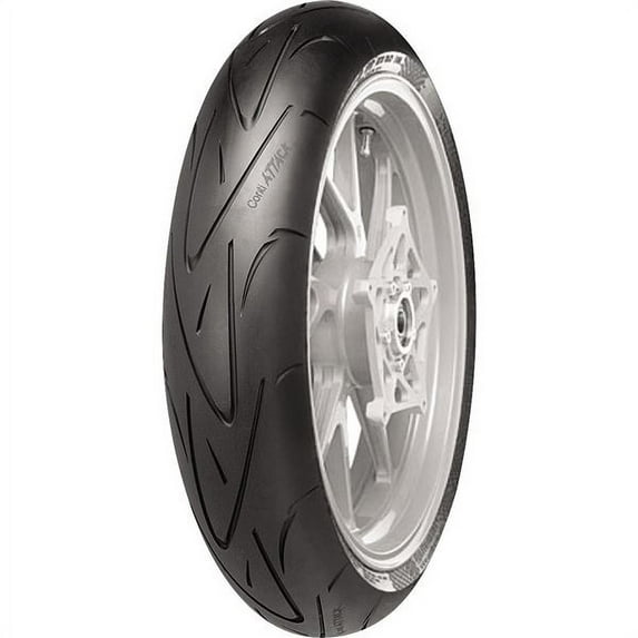 Continental - 02443990000 - Conti Sport Attack Front Tire, 120/70ZR17