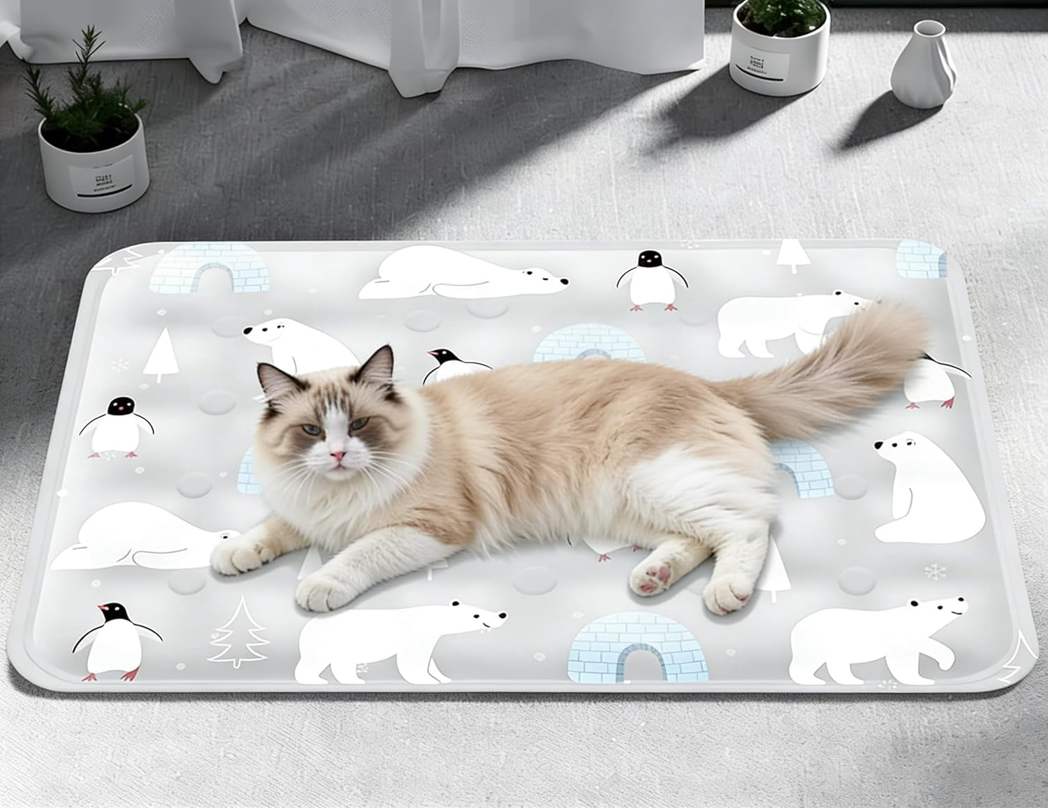 120*70cm Dog Cooling Mat, 2026 New Summer Pet Mats, Portable Pet Cooling Pad for Travel, Washable Gel Coolings Mat for Dogs and Cats Indoor Outdoor, Reusable Chill Pad Suitable for All Pets