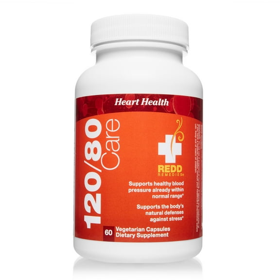 120/80 Care Natural Blood Pressure Formula, 60 Capsules by Redd Remedies