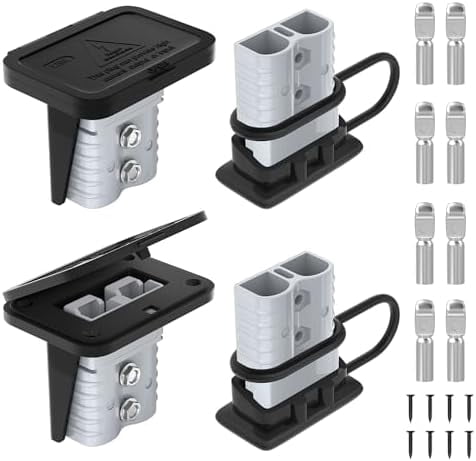 Disconnect Mounting Rack 120 Amp Battery Quick Disconnect Connector with Plug Mounting Panel ...