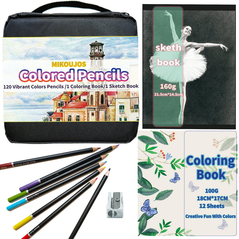 Colored Pencils Soft Core Color Pencil Set for Kids Adult Coloring Books  Drawing, Writing Sketching (24 Count) 