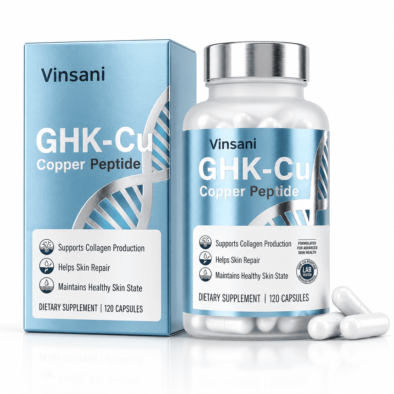 can i get ghk cu prescribed GHK-Cu Copper Peptide Supplement 120 mcg, 120 Capsules, GHK-Cu Peptide Supplement for Collagen Support, Skin Vitality & Hair Appearance, Vegetarian Capsules, 1 Pack b12 injection j code healing peptide stack Quantity Options:300 count