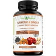 Organic Superfood Capsules Turmeric, Ginger, Apple Cider Vinegar with