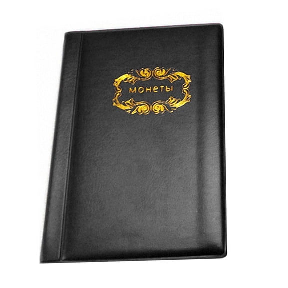 120 Collection Book for Coin Collectors Double Row Album for Storing Medallions Tokens and Badges Compact and Handy