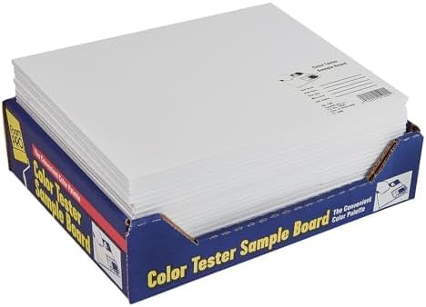 120 Color Tester Sample Board - Paint Sample Boards for Comparing ...