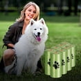 120 Count 12.51In X 8.66In Dog Poop Bag Set Leak Proof Strong Lasting