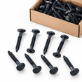 120 Count 3 Inch Vinyl Shutter Fasteners Classic Blue for Vinyl Panels ...