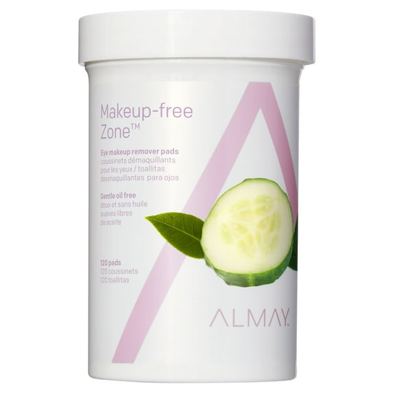 120 Count, Almay Oil Free Gentle Eye Makeup Remover Pads, Hypoallergenic, Cruelty Free, Fragrance Free, Ophthalmologist Tested